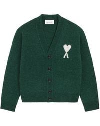 Ami Paris - Long-Sleeved Cardigan - Lyst