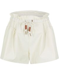 Moncler - Elastic Waist Shorts - Lyst