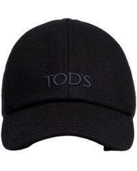 Tod's - Logo Embroidered Curved Peak Baseball Cap - Lyst