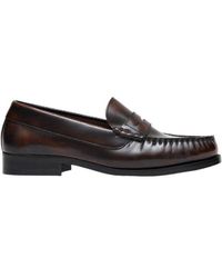 Alohas - Rivet Leather Loafers - Lyst