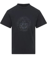 Balenciaga - Logo Printed Crewneck T-Shirt - Lyst