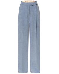 Liu Jo - Pleated Straight Trousers - Lyst