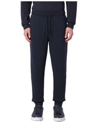 BOSS - Cotton Track Pants - Lyst