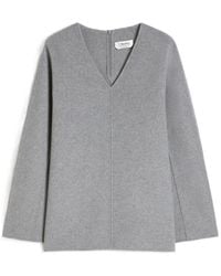Max Mara - 'S V-Neck Long-Sleeved Blouse - Lyst