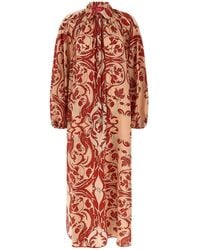 F.R.S For Restless Sleepers - F.R. For Restless Sleepers All-Over Print Drawstring Long Dress - Lyst