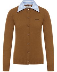 Miu Miu - Cashmere Cardigan - Lyst