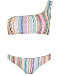 Missoni - One-Shoulder Zigzag Bikini Set - Lyst