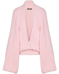 Balmain - Oversized Ribbed Knitted Sweater - Lyst