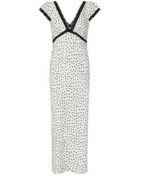 RIXO London - Iggy Polka-Dot Linen-Blend Maxi Dress - Lyst