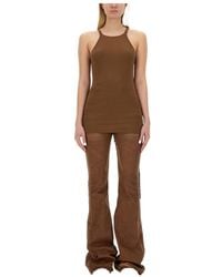 Rick Owens - Rick Owens Raw Cut Hem Sleeveless Tank Top - Lyst