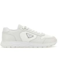 Prada - Prax 2.0 Re-Nylon And Leather Sneakers - Lyst