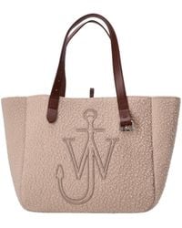 JW Anderson - Jw Anderson Logo Embroidered Shopper Bag - Lyst