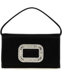 Roger Vivier - Pilgrim Embellished Micro Satin Handbag - Lyst