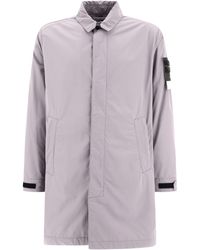 Stone Island - Compass-Motif Coat - Lyst