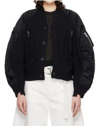 Sacai - Patchwork Cardigan - Lyst