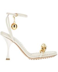 Bottega Veneta - Dot Leather 90Mm Sandals - Lyst