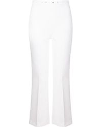 Elisabetta Franchi - Pleated Flared Pants - Lyst