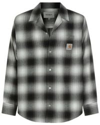 Carhartt - Check-Pattern Logo-Patch Shirt - Lyst