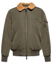 Moncler - Sherpa-Collar Bomber Jacket - Lyst