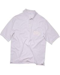 Acne Studios - Logo Embroidered Polo Shirt - Lyst