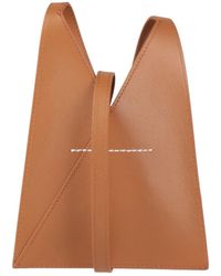 MM6 by Maison Margiela - Solid Color Mini Leather Crossbody Bag - Lyst