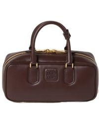 Miu Miu - Arcadie Leather Bag - Lyst