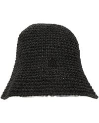 Maison Michel - Logo Plaque Woven Bucket Hat - Lyst