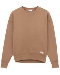 Saint Laurent - Caramel Coloured Plush Cotton Sweatshirt - Lyst