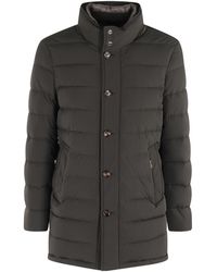 Moorer - Long-Sleeved Stand-Collar Cotton Coat - Lyst
