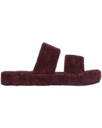 Celine - Triomphe Slippers - Lyst