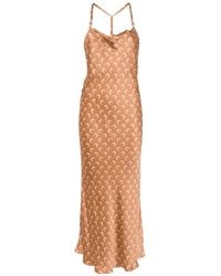 Marine Serre - Moon-Print Square Neck Maxi Dress - Lyst