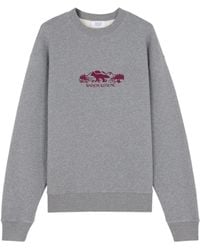 Maison Kitsuné - Maison Kitsuné Outdoor Profile Fox Crewneck Sweatshirt - Lyst