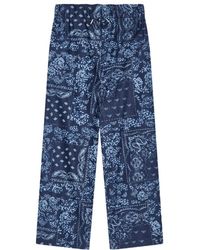 Emporio Armani - Paisley-Print Trousers - Lyst