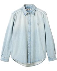 Miu Miu - Washed Denim Shirt - Lyst