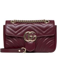 Gucci - Logo Plaque Quilted Shoulder Bag - Lyst
