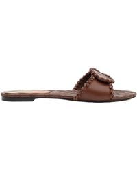Burberry - Knight Stamp Crest Slides - Lyst