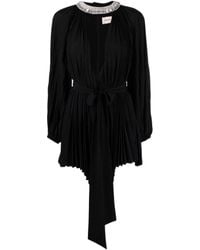 Alexandre Vauthier - Crystal-Embellished Pleated Mini Dress - Lyst