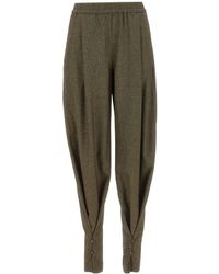 ANDAMANE - Elastic-Waist Casual Trousers - Lyst