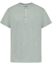 Rag & Bone - Buttoned Neckline Polo Shirt - Lyst