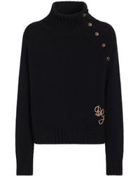 Dolce & Gabbana - Virgin Wool Rollneck Sweater - Lyst