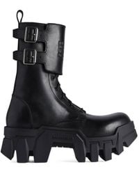 Balenciaga - Bulldozer Combat Lace-Up Boots - Lyst