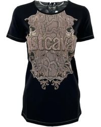 Just Cavalli - Logo Letter Round Neck T-Shirt - Lyst