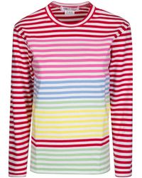 Comme des Garçons - Comme Des Garçons Comme Des Garçons Striped Long Sleeved T-Shirt - Lyst