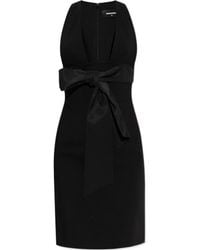 DSquared² - Bow-Embellished Sleeveless Mini Dress - Lyst