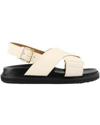 Marni - Criss-Cross Fussbett Sandals - Lyst