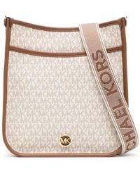 Michael Kors - Michael Luisa Large Signature Logo Messenger Bag - Lyst