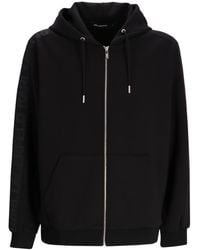 KARL LAGERFELD - Zip-Up Long Sleeved Hoodie - Lyst