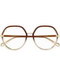 Chloé - Chlo Eyewear Round-Frame Glasses - Lyst