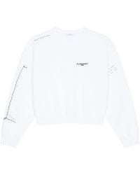 Givenchy - Paris Logo Signature Printed Crewneck Sweatshirt - Lyst