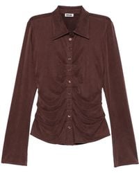 AVAVAV - Draped Button-Up Top - Lyst